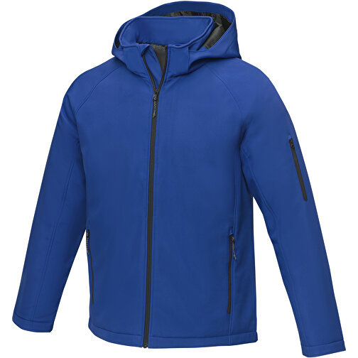 Notus Wattierte Softshell Herrenjacke , blau, Mechanisches Stretch Woven 100% Polyester, 250 g/m2, Padding/filling, Taft 100% Polyester, S, , Bild 1