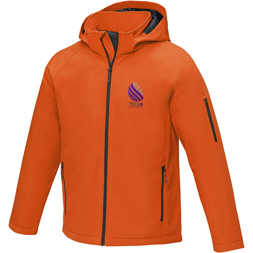 Notus Wattierte Softshell Herrenjacke , orange, Mechanisches Stretch Woven 100% Polyester, 250 g/m2, Padding/filling, Taft 100% Polyester, XS, , Bild 2