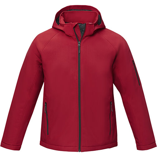 Notus Wattierte Softshell Herrenjacke , rot, Mechanisches Stretch Woven 100% Polyester, 250 g/m2, Padding/filling, Taft 100% Polyester, S, , Bild 3