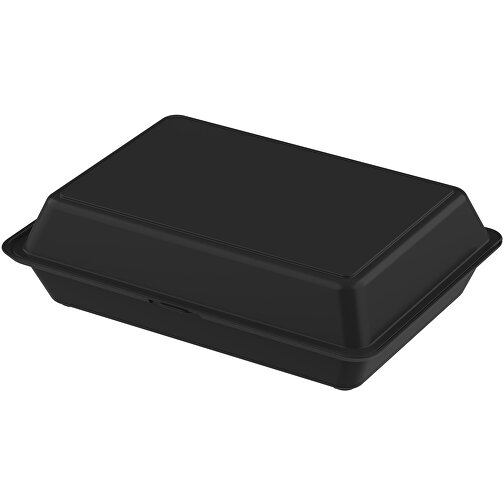 Menübox 'ToGo' XL, Ohne Trennstege , schwarz, Kunststoff, 21,00cm x 8,40cm x 29,00cm (Länge x Höhe x Breite), Bild 1