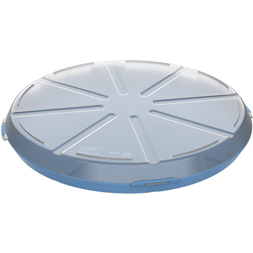 Pizzabox 'ToGo' , behagliches blau/transparent, Kunststoff, 4,50cm (Höhe), Bild 1
