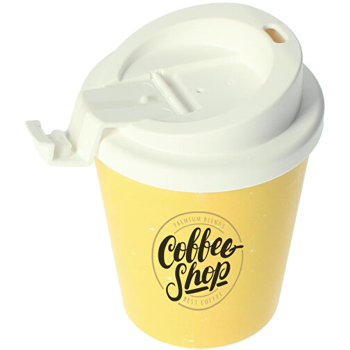 Kaffeebecher 'Premium Deluxe' Small , standard-grün/weiss, Kunststoff, 12,00cm (Höhe), Bild 3