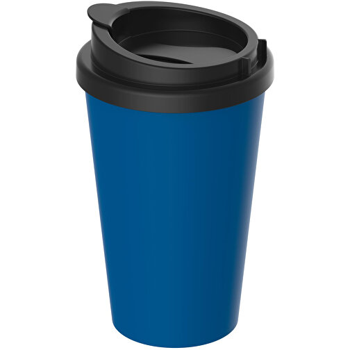 Kaffeebecher 'PremiumPlus' , standard-blau PP/schwarz, Kunststoff, 15,50cm (Höhe), Bild 1