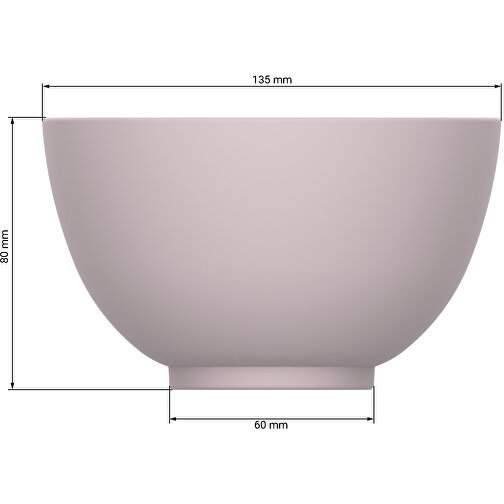 Bio-Müslischale '2 Colour' Matt , kornblume/weiß, Kunststoff, 8,00cm (Höhe), Bild 6