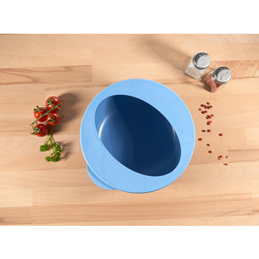 Food-Bowl 'ToGo', 2,2 L , schlichtes schwarz/transparent, Kunststoff, 9,20cm (Höhe), Bild 5