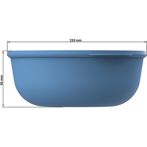 Food-Bowl 'ToGo', 2,2 L , raffiniertes rot/transparent, Kunststoff, 9,20cm (Höhe), Bild 6