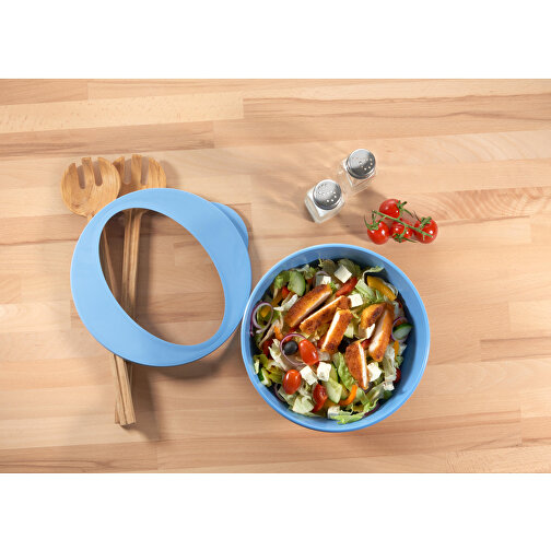 Food-Bowl 'ToGo', 2,2 L , geselliges grün/transparent, Kunststoff, 9,20cm (Höhe), Bild 8