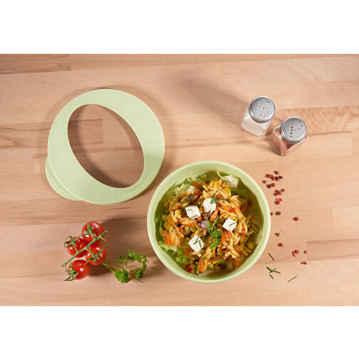 Food-Bowl 'ToGo', 1,0 L , schlichtes schwarz/transparent, Kunststoff, 8,20cm (Höhe), Bild 5