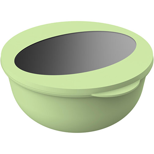 Food-Bowl 'ToGo', 1,0 L , geselliges grün/transparent, Kunststoff, 8,20cm (Höhe), Bild 1