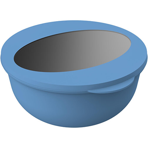 Food-Bowl 'ToGo', 1,0 L , behagliches blau/transparent, Kunststoff, 8,20cm (Höhe), Bild 1