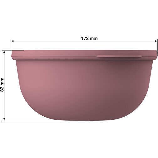 Food-Bowl 'ToGo', 1,0 L , behagliches blau/transparent, Kunststoff, 8,20cm (Höhe), Bild 4