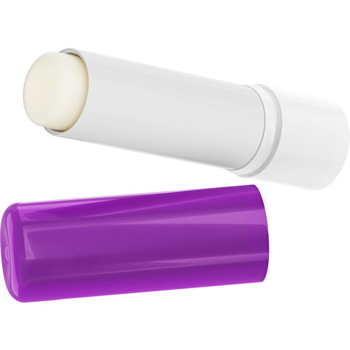 Lippenpflegestift 'Lipcare Original' Mit Polierter Oberfläche , violett / weiss, Kunststoff, 6,90cm (Höhe), Bild 1