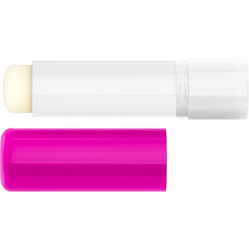 Lippenpflegestift 'Lipcare Original' Mit Polierter Oberfläche , pink / weiss, Kunststoff, 6,90cm (Höhe), Bild 3