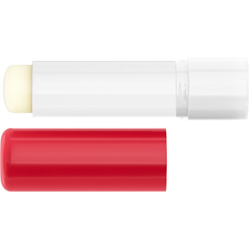 Lippenpflegestift 'Lipcare Original' Mit Polierter Oberfläche , rot / weiss, Kunststoff, 6,90cm (Höhe), Bild 3