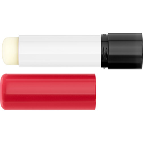 Lippenpflegestift 'Lipcare Original' Mit Polierter Oberfläche , rot / schwarz, Kunststoff, 6,90cm (Höhe), Bild 3