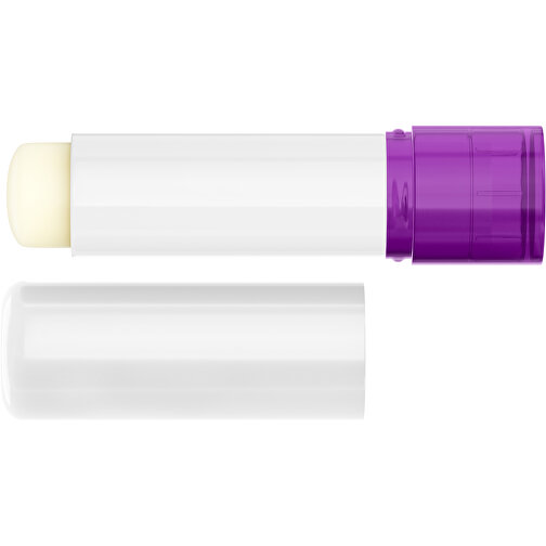 Lippenpflegestift 'Lipcare Original' Mit Polierter Oberfläche , weiß / violett, Kunststoff, 6,90cm (Höhe), Bild 3