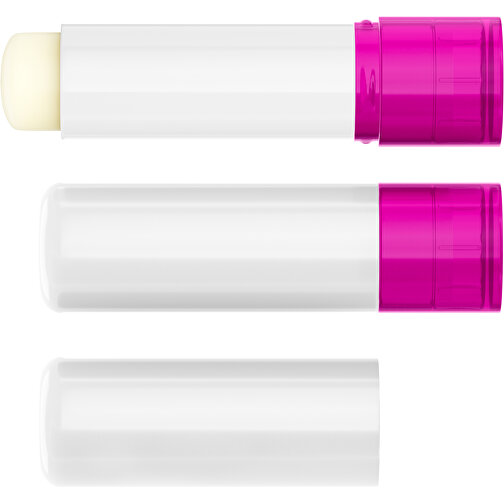 Lippenpflegestift 'Lipcare Original' Mit Polierter Oberfläche , weiß / pink, Kunststoff, 6,90cm (Höhe), Bild 4