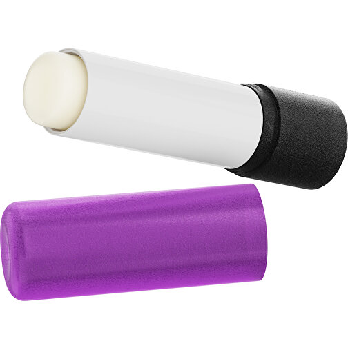 Lippenpflegestift 'Lipcare Original' Mit Gefrosteter Oberfläche , violett / schwarz, Kunststoff, 6,90cm (Höhe), Bild 1