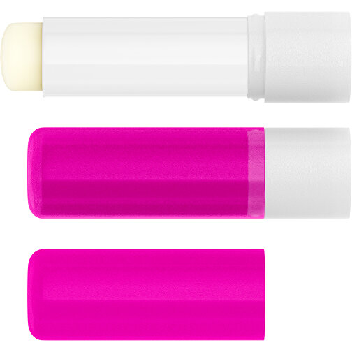 Lippenpflegestift 'Lipcare Original' Mit Gefrosteter Oberfläche , pink / weiß, Kunststoff, 6,90cm (Höhe), Bild 4