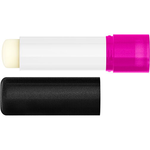 Lippenpflegestift 'Lipcare Original' Mit Gefrosteter Oberfläche , schwarz / pink, Kunststoff, 6,90cm (Höhe), Bild 3