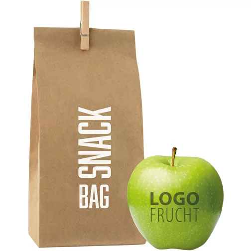 Torba na jablka LogoFruit - zielona - jezyna, Obraz 1