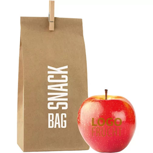 Torba na jablka LogoFruit - czerwona - orzech laskowy, Obraz 1