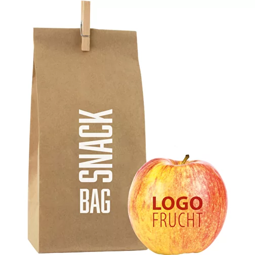 Torba na jablka LogoFruit - czerwona - truskawkowa, Obraz 1