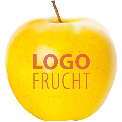 LogoFrucht Apfel Gelb - Raspberry , rosa, 7,50cm (Höhe), Bild 1