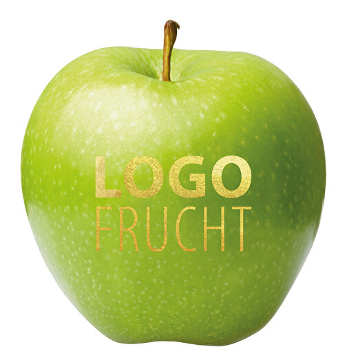LogoFrucht Apfel Grün - Goldberry , gold, 7,50cm (Höhe), Bild 1