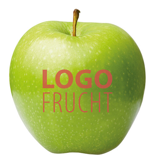 LogoFrucht Apfel Grün - Raspberry , rosa, 7,50cm (Höhe), Bild 1