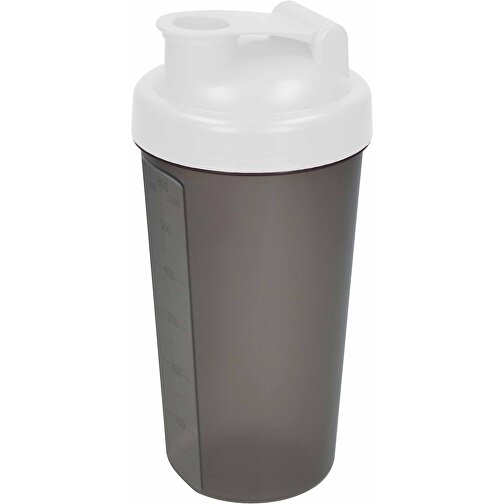 Shaker 'Protein', 0,6 L , weiß/transluzent-grau, Kunststoff, 20,00cm (Höhe), Bild 1