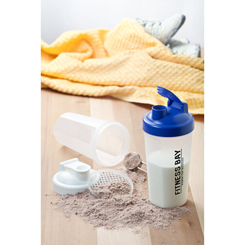 Shaker 'Protein', 0,6 L , weiß/transluzent-grau, Kunststoff, 20,00cm (Höhe), Bild 5