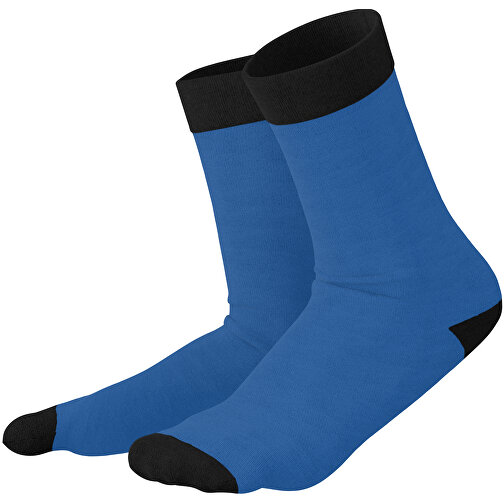 Adam - Die Premium Business Socke , dunkelblau / schwarz, 85% Natur Baumwolle, 12% regeniertes umwelftreundliches Polyamid, 3% Elastan, 36,00cm x 0,40cm x 8,00cm (Länge x Höhe x Breite), Bild 1