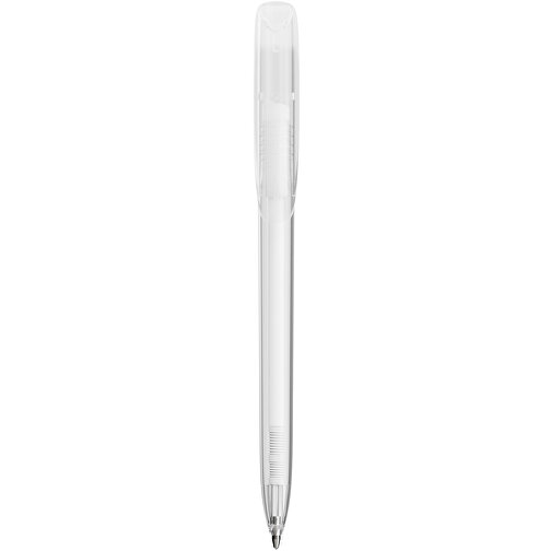 BIC® Super Clip Kugelschreiber Siebdruck , BiC, transparent, Kunststoff, 14,40cm x 1,20cm (Länge x Breite), Bild 1