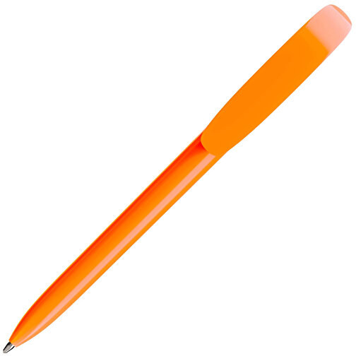 BIC® Super Clip Kugelschreiber Siebdruck , BiC, säureorange, Kunststoff, 14,40cm x 1,20cm (Länge x Breite), Bild 2