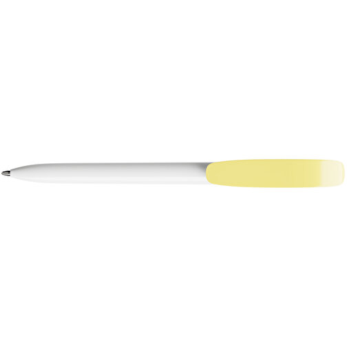 BIC® Super Clip Kugelschreiber Digital , BiC, weiß/pastelgelb, Kunststoff, 14,40cm x 1,20cm (Länge x Breite), Bild 3
