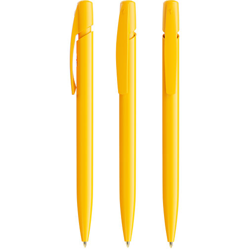 BIC® Media Clic Kugelschreiber Siebdruck , BiC, gelb, Kunststoff, 14,70cm x 1,30cm (Länge x Breite), Bild 4