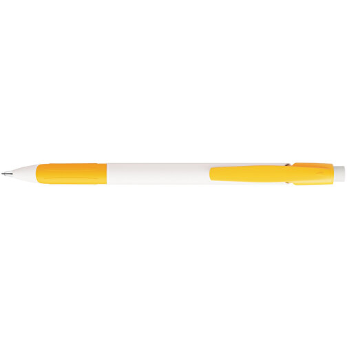BIC® Media Clic Grip Druckbleistifit , BiC, weiß/gelb, Kunststoff, 14,70cm x 1,30cm (Länge x Breite), Bild 3