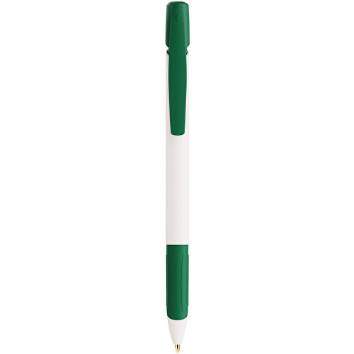 BIC® Ecolutions® Media Clic Grip Kugelschreiber , BiC, weiß/grün, 37% Kunstoff recycelten, 14,70cm x 1,30cm (Länge x Breite), Bild 1