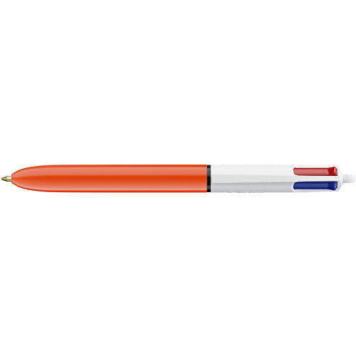 BIC® 4 Colours Fine Kugelschreiber Digital , BiC, weiss/orange, Kunststoff, 14,40cm x 1,60cm (Länge x Breite), Bild 3