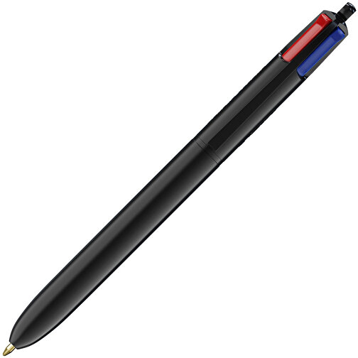BIC® 4 Colours Kugelschreiber Digital , BiC, schwarz, Kunststoff, 14,40cm x 1,60cm (Länge x Breite), Bild 2