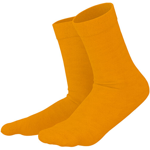 Adam - Die Premium Business Socke , kürbisorange, 85% Natur Baumwolle, 12% regeniertes umwelftreundliches Polyamid, 3% Elastan, 36,00cm x 0,40cm x 8,00cm (Länge x Höhe x Breite), Bild 1