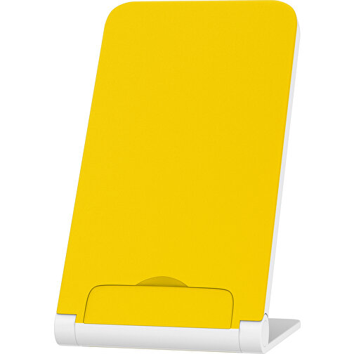 WirelessView - Der Klapp-Ständer Mit Kabellosem Ladegerät , goldgelb / weiß, Kunststoff, 13,60cm x 1,30cm x 7,30cm (Länge x Höhe x Breite), Bild 1