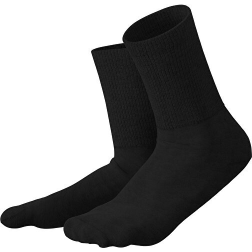 Boris - Die Premium Tennis Socke , schwarz, 85% Natur Baumwolle, 12% regeniertes umwelftreundliches Polyamid, 3% Elastan, 36,00cm x 0,40cm x 8,00cm (Länge x Höhe x Breite), Bild 1