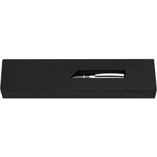 Metall-Kugelschreiber SILVER LINE , schwarz, recycelter Stahl / Messing, 14,00cm (Länge), Bild 7