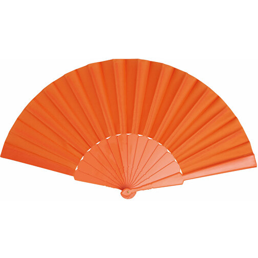 Faltbarer Fächer COOL RPET , orange, Kunststoff / Polyester, 41,00cm x 22,00cm (Länge x Breite), Bild 2