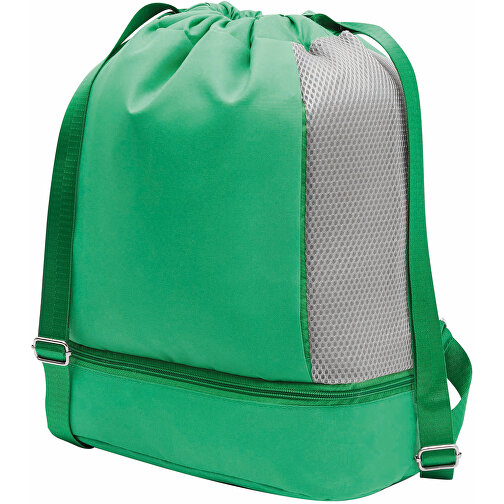 Rucksack TRIP , hellgrün, 300D Polyester / PU, 30,00cm x 40,00cm x 15,00cm (Länge x Höhe x Breite), Bild 1