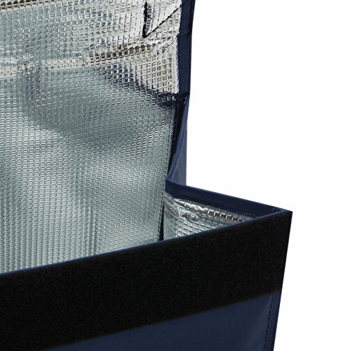 Kühltasche KODIAK , dunkelblau, 420D Polyester / PVC, 20,50cm x 25,00cm x 14,00cm (Länge x Höhe x Breite), Bild 6