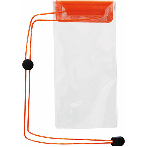 Telefon-Tasche SMART SPLASH XL , orange, PVC, frei von Phthalaten, 24,00cm x 9,50cm (Länge x Breite), Bild 6