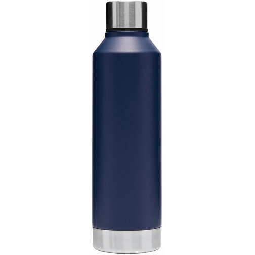 Vakuum-Trinkflasche RICH FLAVOUR , marineblau, Edelstahl / PP / Silikon, 25,30cm (Länge), Bild 2
